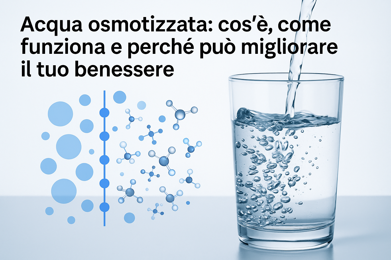 Acqua osmotizzata: cos’è, come funziona e perché può migliorare il tuo benessere