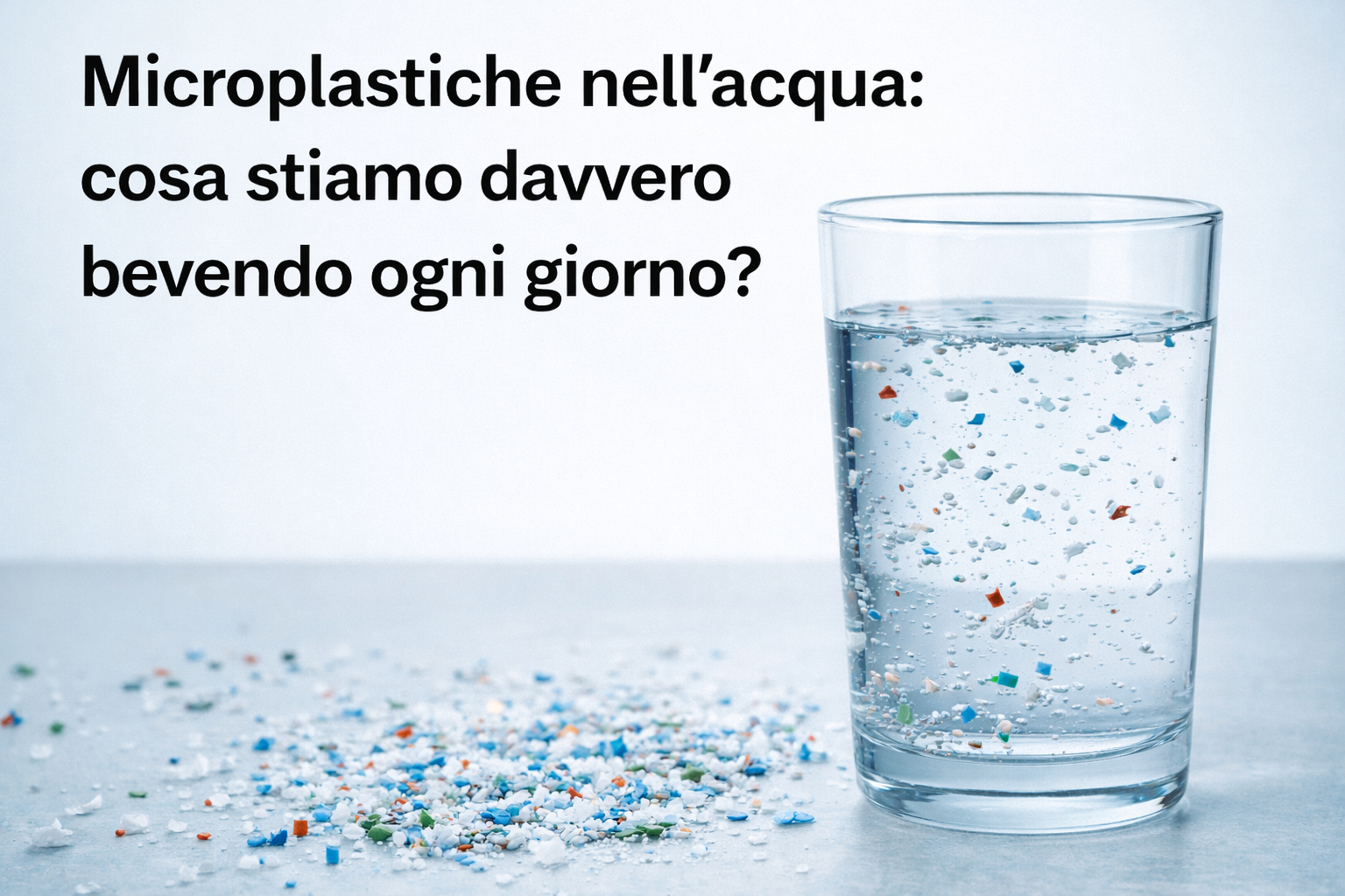 Microplastiche nell’acqua: cosa stiamo davvero bevendo ogni giorno?